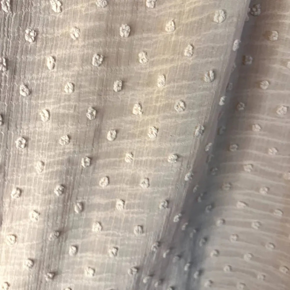 Luna Rae 1/2 Sleeve Tufted Tie Neck Pink Blouse Size Large - Picture 7 of 12